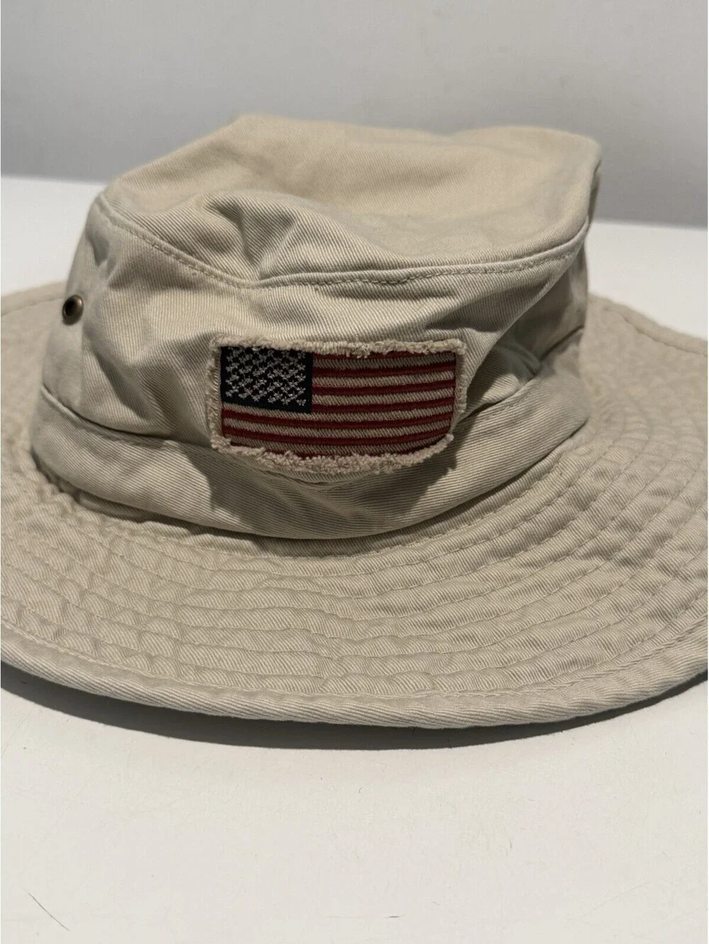 Unisex Dorfman Pacific Co Bucket Hat Size Large Beige Embroidered Philadelphia
